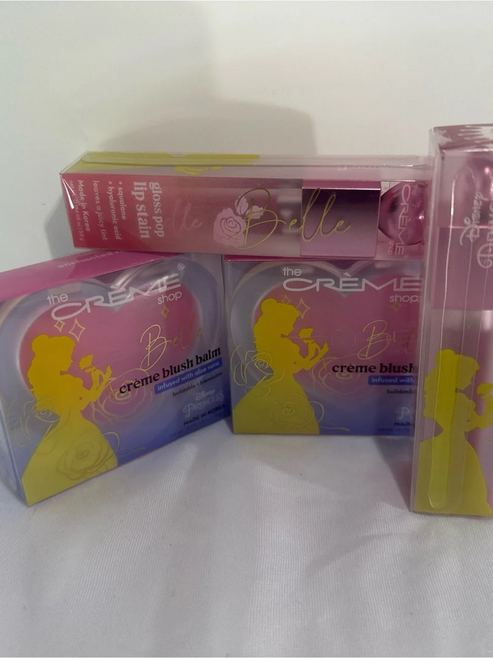 3Pack! Disney X The Crème Shop Belle Blush Balm Bundle